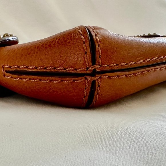 MICHAEL Michael Kors Y2K Leather Stud Detail Demi Shoulder Bag Canvas Li… - Picture 13 of 16